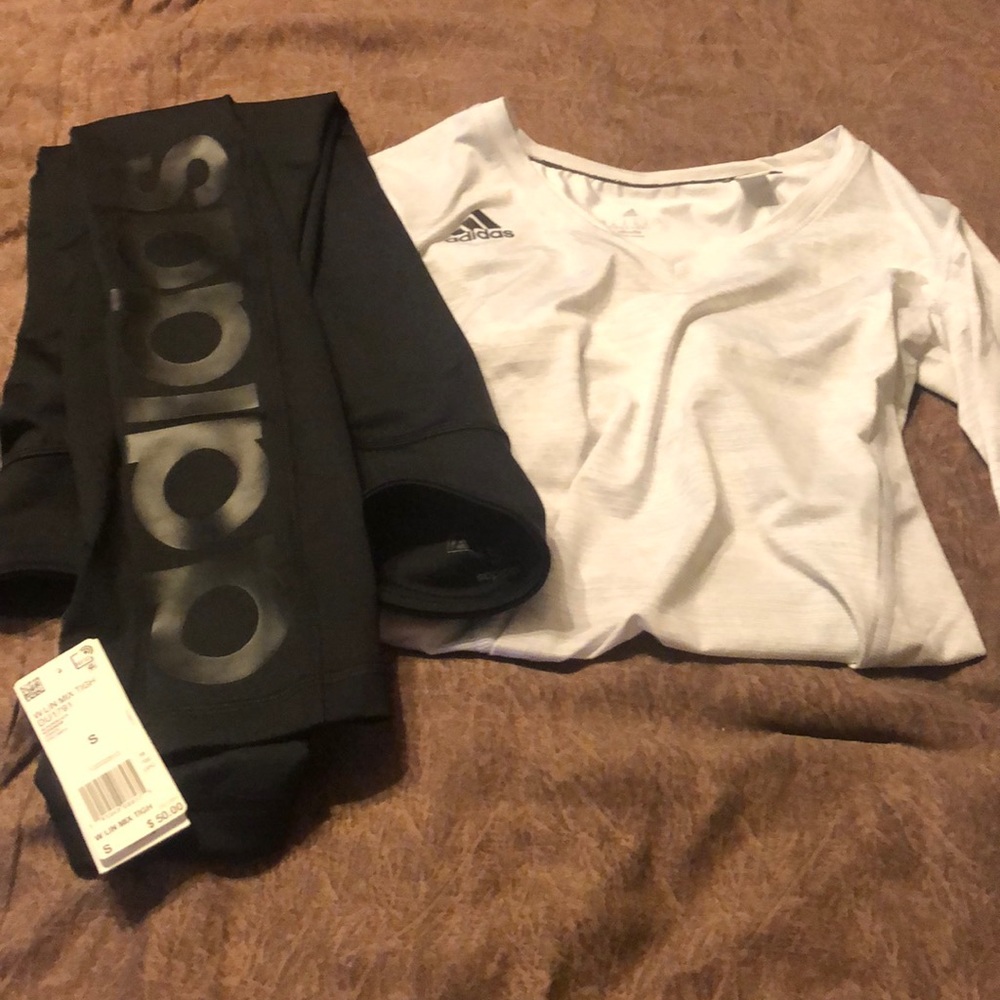 Adidas tightspants small shirt xs